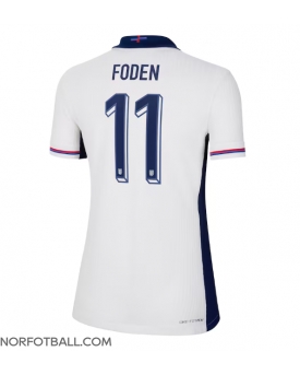Billige Fotballdrakt England Phil Foden #11 Replika Hjemmedrakt Dame EM 2024 Kortermet